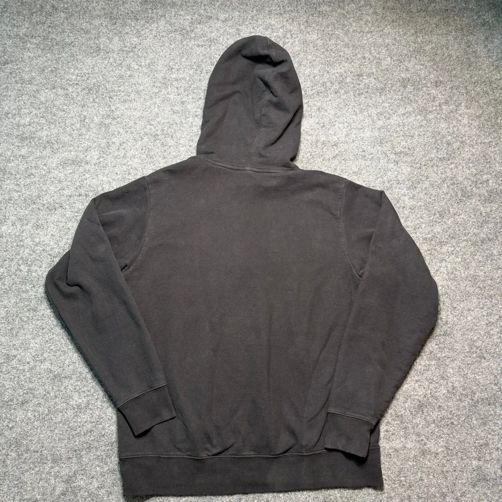 The North Face Hoodie Mens Medium Black Logo Pullover Sweatshirt